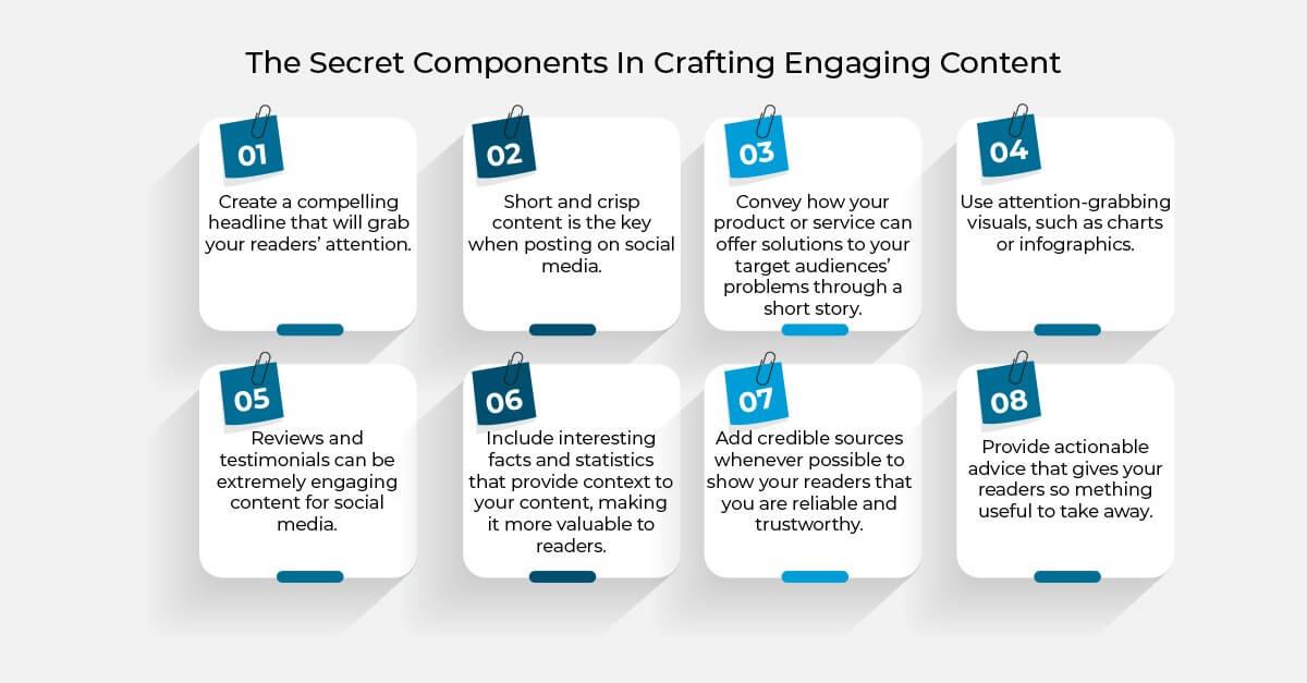 Secret components to create engaging content