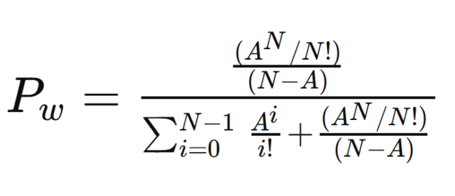 Erlang C equation